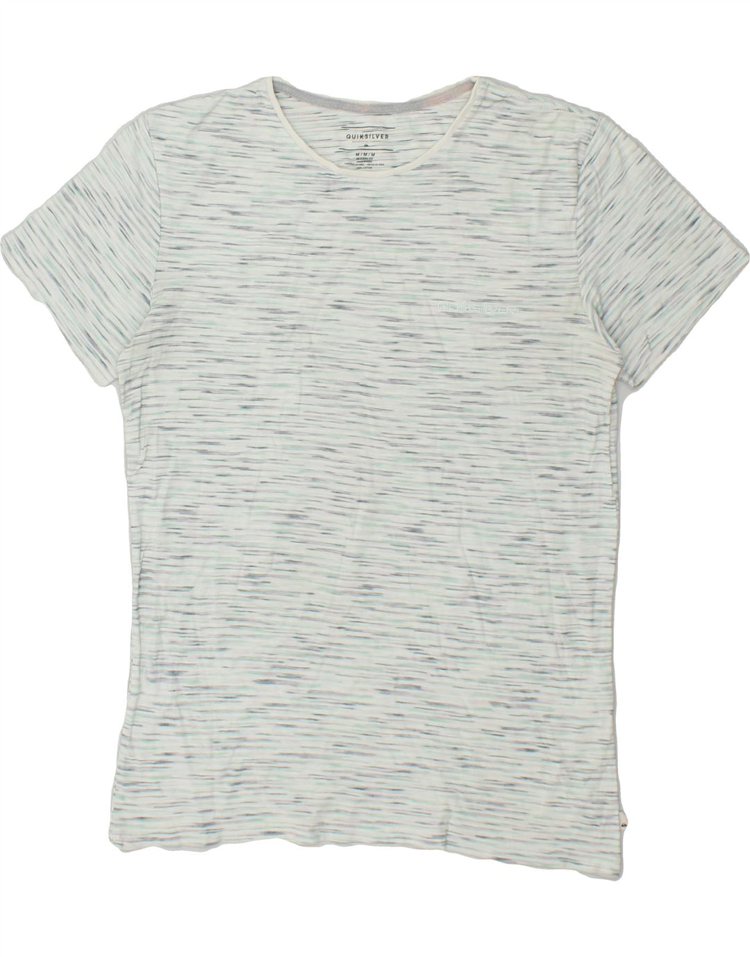 QUIKSILVER Mens Modern Fit T-Shirt Top Medium Grey Flecked | Vintage Quiksilver | Thrift | Second-Hand Quiksilver | Used Clothing | Messina Hembry 