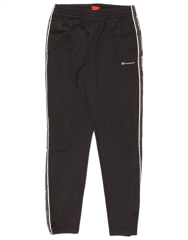 Champion Mens Graphic Tracksuit Trousers Medium  Black Polyester