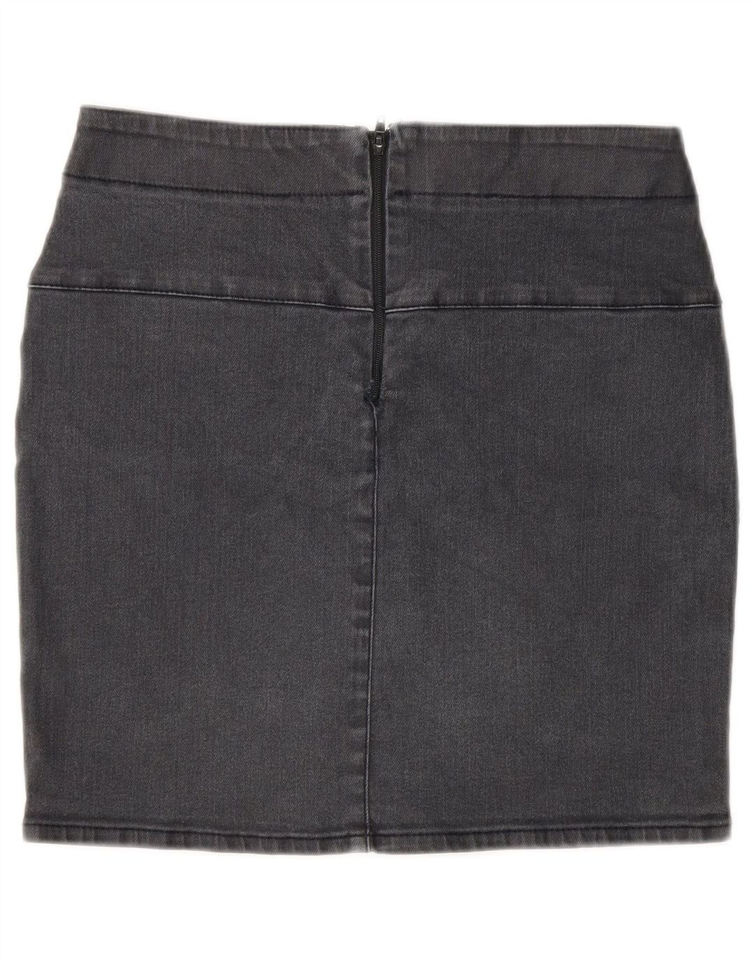 Zara Womens Mini Denim Skirt EU 36 XS W26 Grey