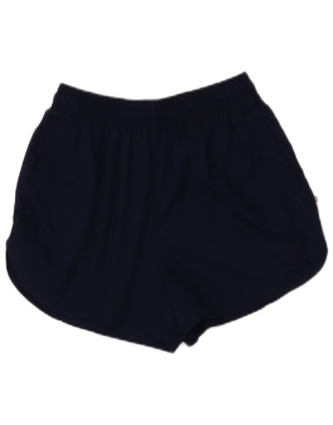 Adidas Womens Sport Shorts UK 12 Medium Navy Blue Polyester