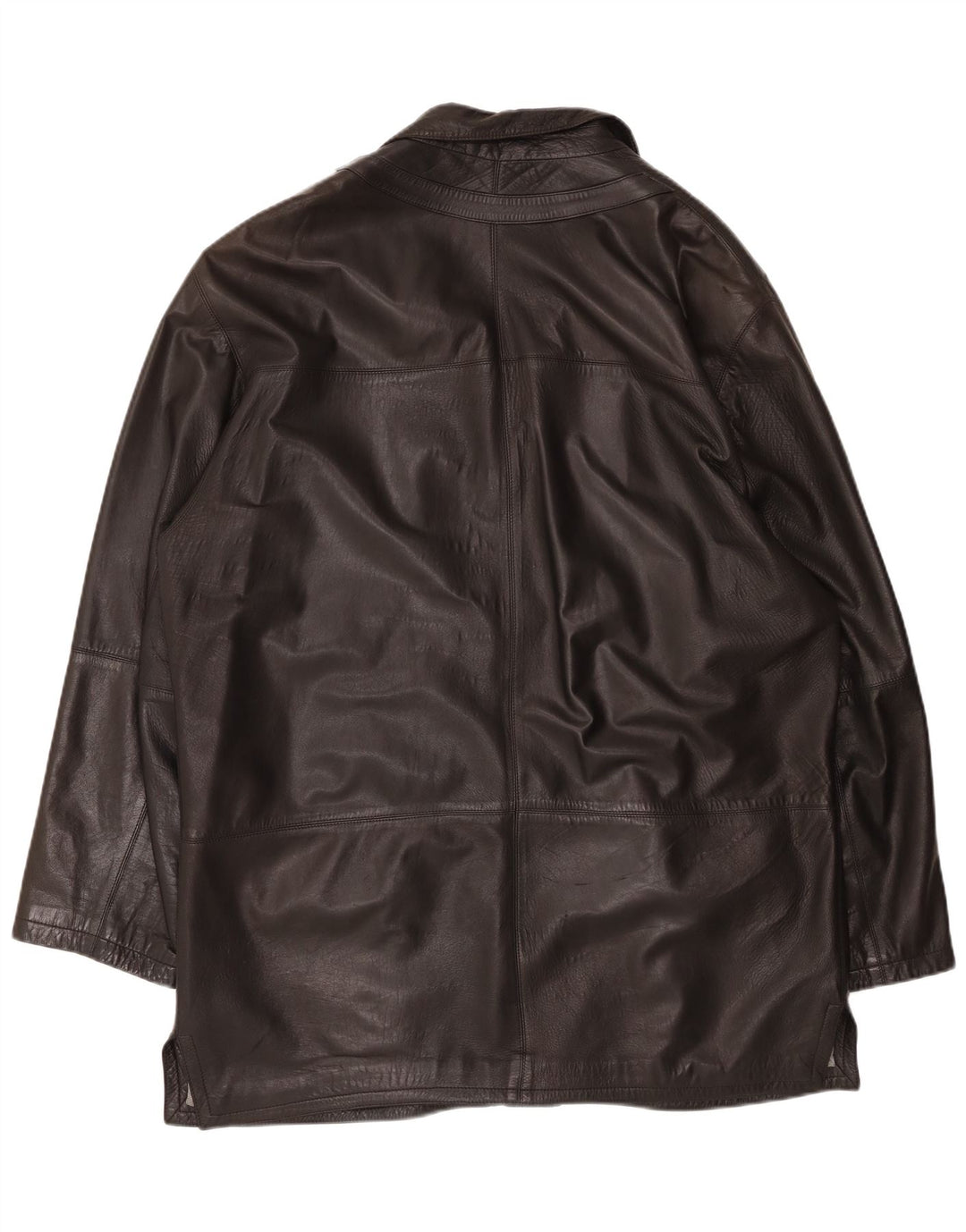 PIERRE CARDIN Mens Leather Jacket IT 58 4XL Black Leather