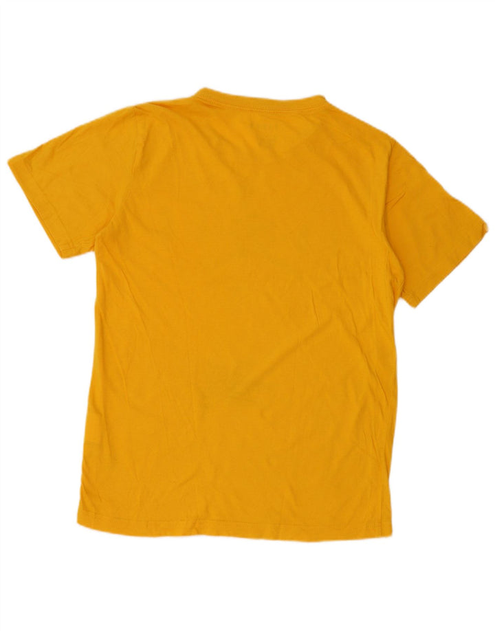 JORDAN Boys Graphic T-Shirt Top 13-14 Years XL Yellow Cotton