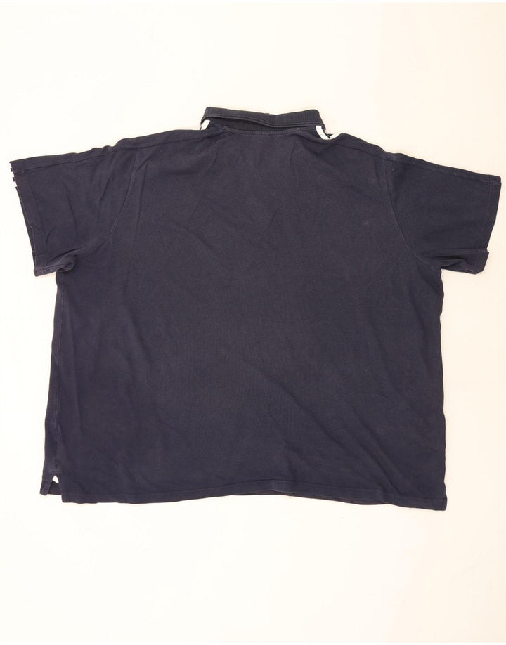 Adidas Mens Polo Shirt 3XL Navy Blue Cotton