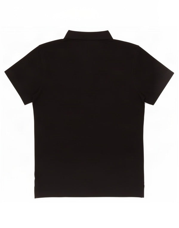 Asics Boys Polo Shirt 13-14 Years Black Polyester