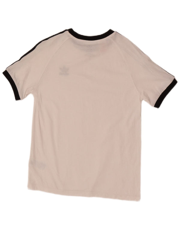 Adidas Boys T-Shirt Top 13-14 Years White Cotton