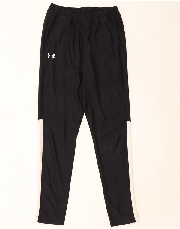 UNDER ARMOUR Mens Tracksuit Trousers Medium Black Colourblock