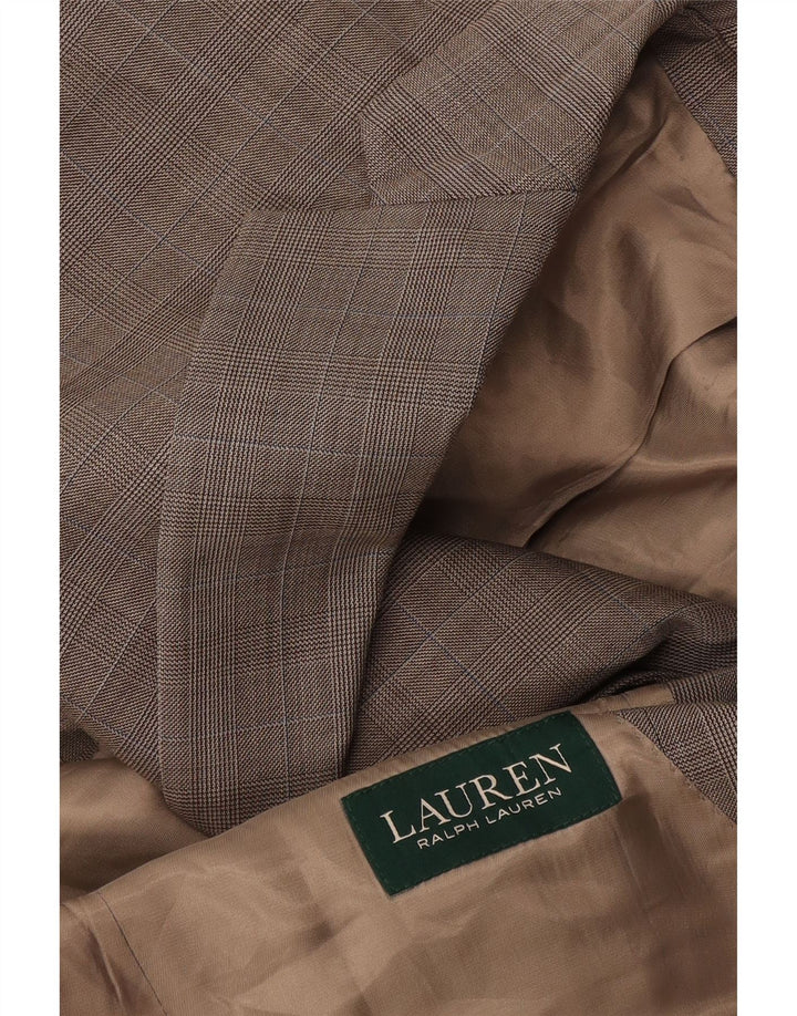 RALPH LAUREN Mens 2 Button Blazer Jacket UK 40 Large Grey Check