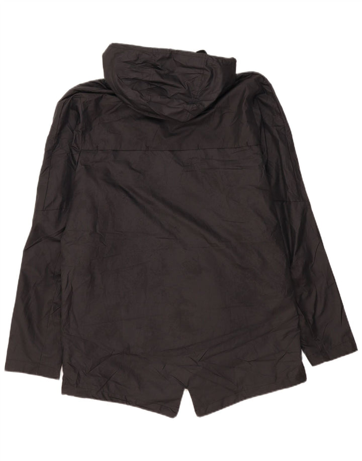Nike Mens Hooded Rain Jacket UK 40 Large Black Polyester