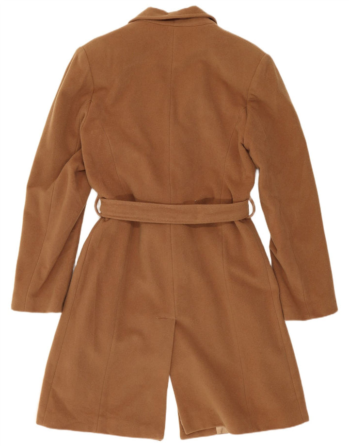 Vintage Womens Overcoat IT 48 XL Brown Wool