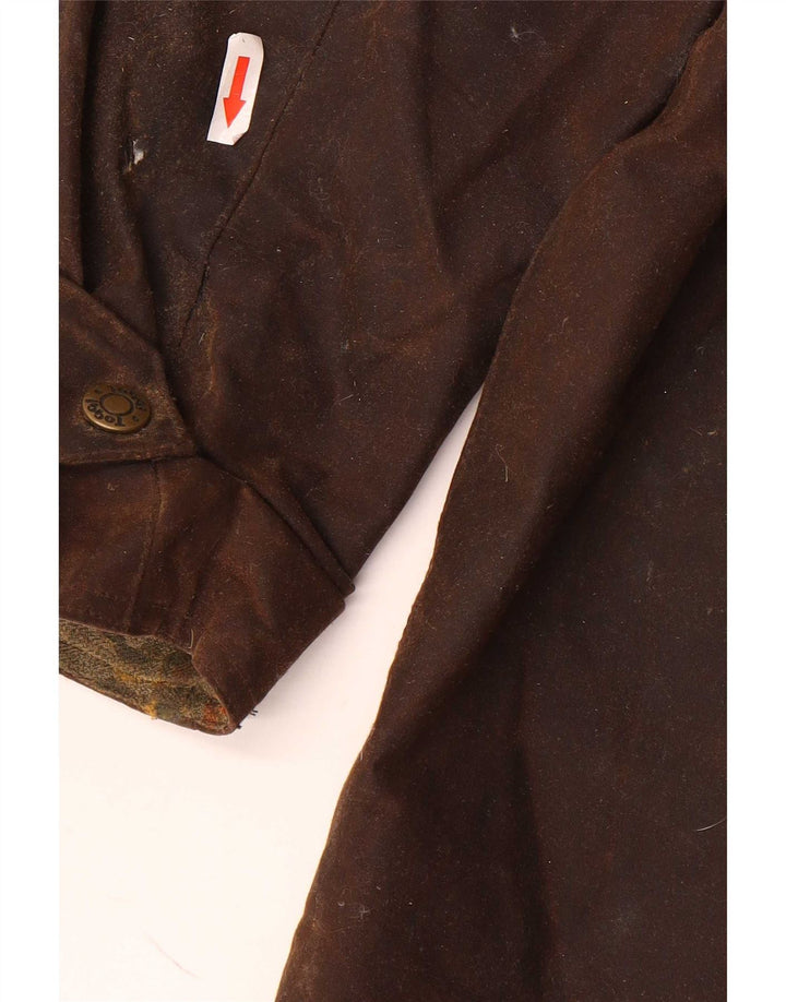 Toggi Womens Oversized Waxed Cotton Overcoat UK 16 Large Brown