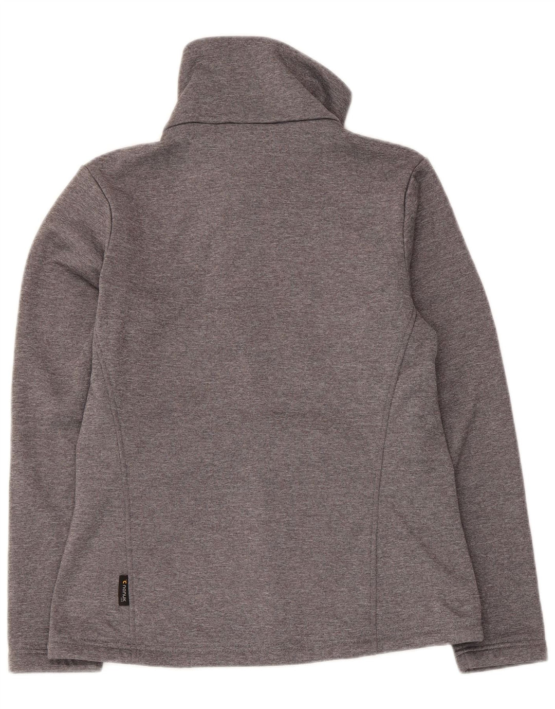 Jack Wolfskin Womens Tracksuit Top Jacket UK 14 Medium Grey Flecked