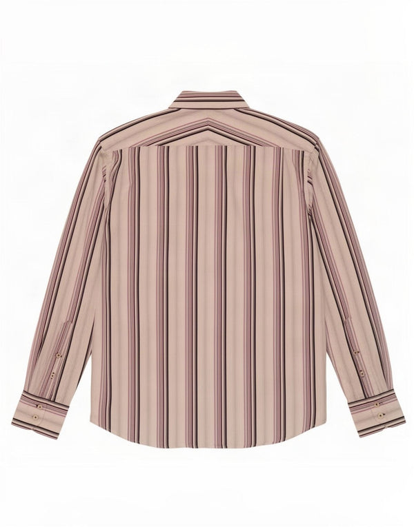 Ben Sherman Mens Shirt Medium White Striped Cotton