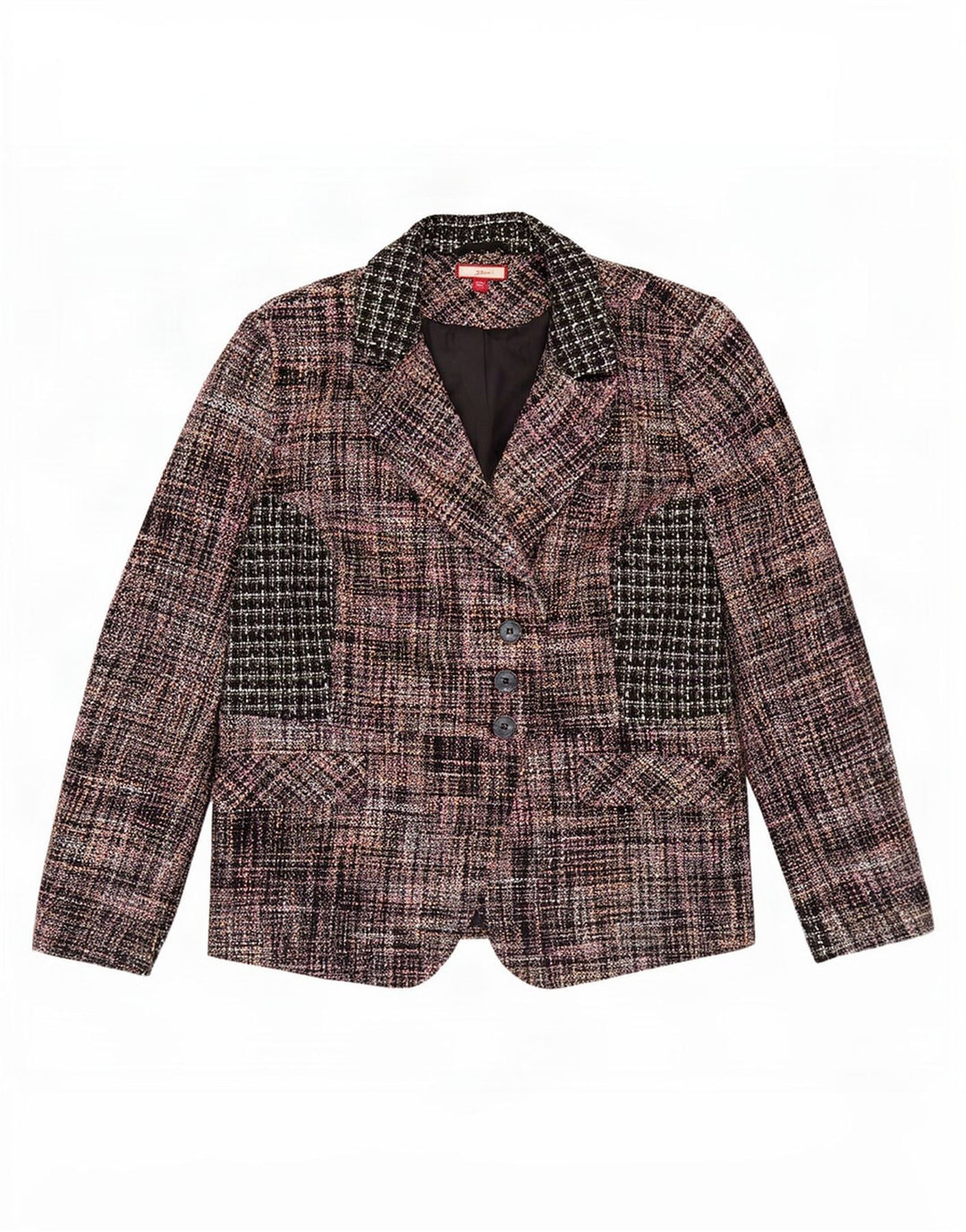 Joe Browns Womens 3 Button Blazer Jacket UK 20 2XL Multicoloured Check