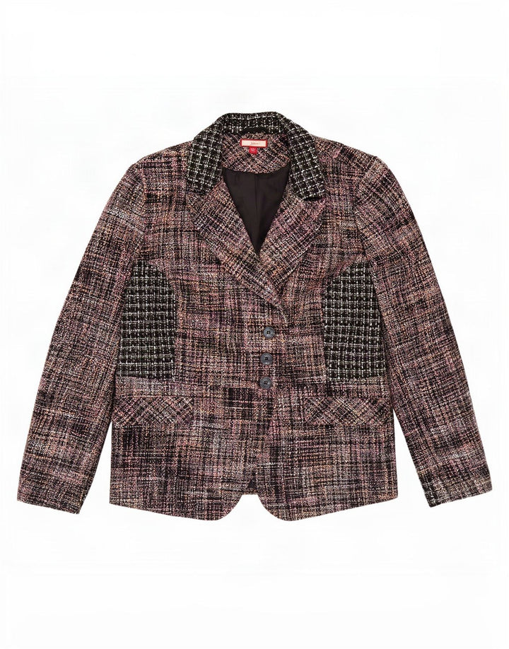 Joe Browns Womens 3 Button Blazer Jacket UK 20 2XL Multicoloured Check