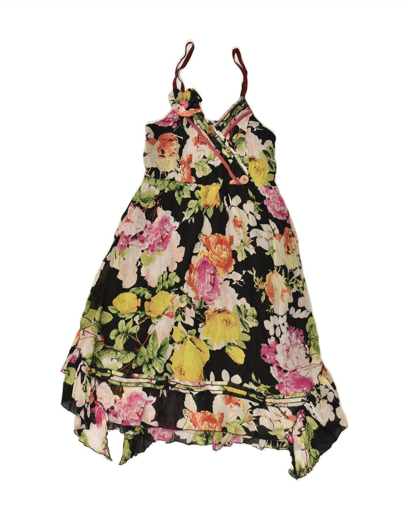 JOE BROWNS Womens Sundress UK 10 Small  Multicoloured Floral Polyester | Vintage Joe Browns | Thrift | Second-Hand Joe Browns | Used Clothing | Messina Hembry 