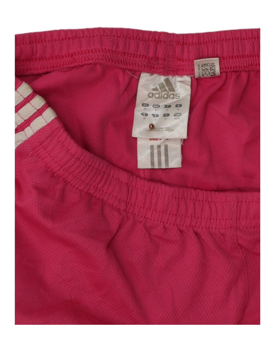 ADIDAS Womens Sport Shorts UK 14 Medium Pink Polyester