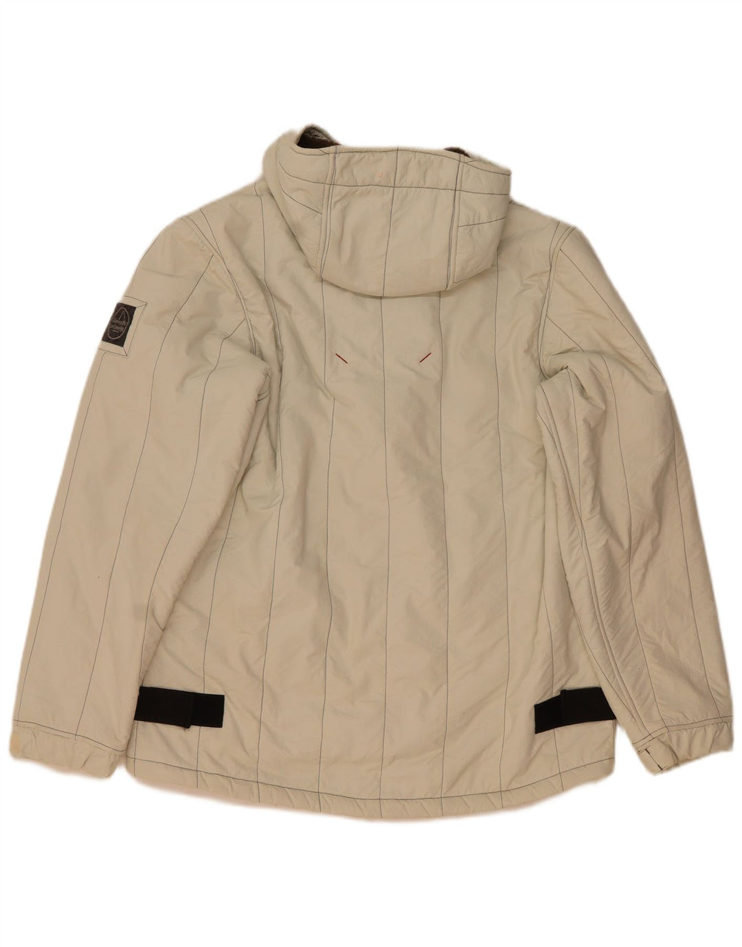 Murphy & Nye Mens Hooded Sherpa Padded Jacket UK 40 Large Beige