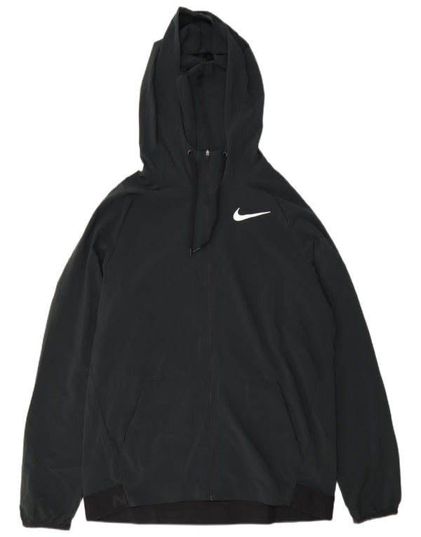 Nike Mens Dri Fit Graphic Tracksuit Top Jacket Medium Navy Blue Colourblock