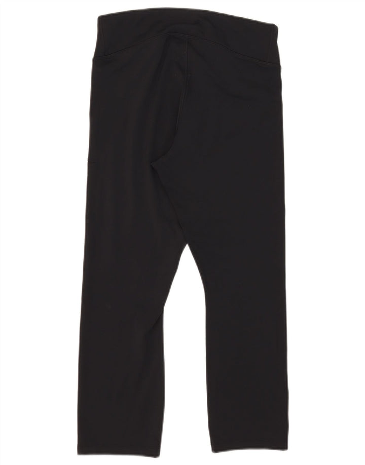 Nike Womens Dri Fit Capri Leggings UK 16 Large  Black Polyester