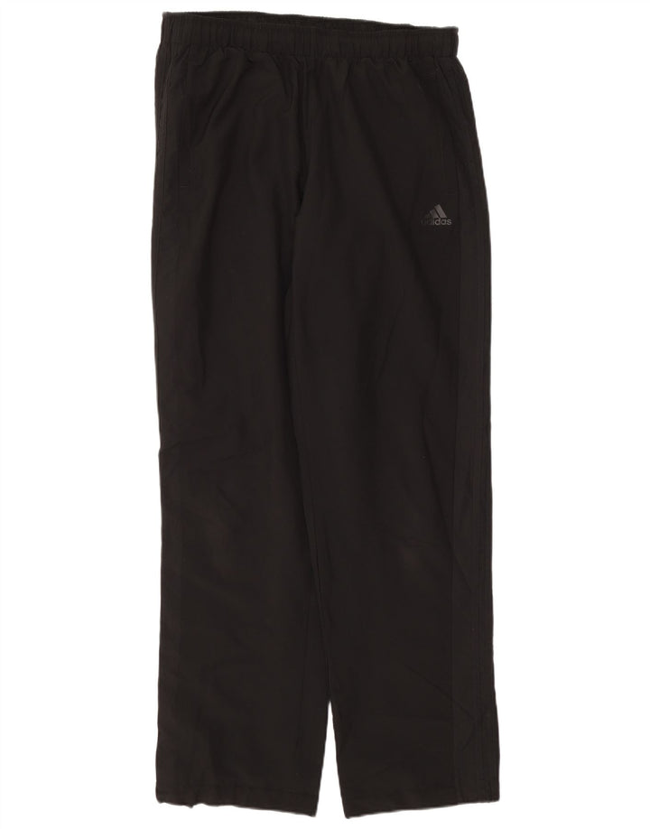 ADIDAS Mens Climalite Tracksuit Trousers Large Black Polyester