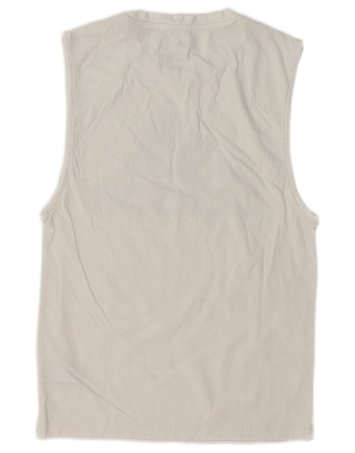 Adidas Mens Graphic Vest Top XS White Cotton