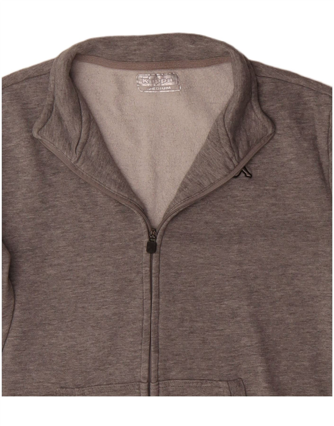 Kappa Mens Tracksuit Top Jacket Medium Grey Cotton