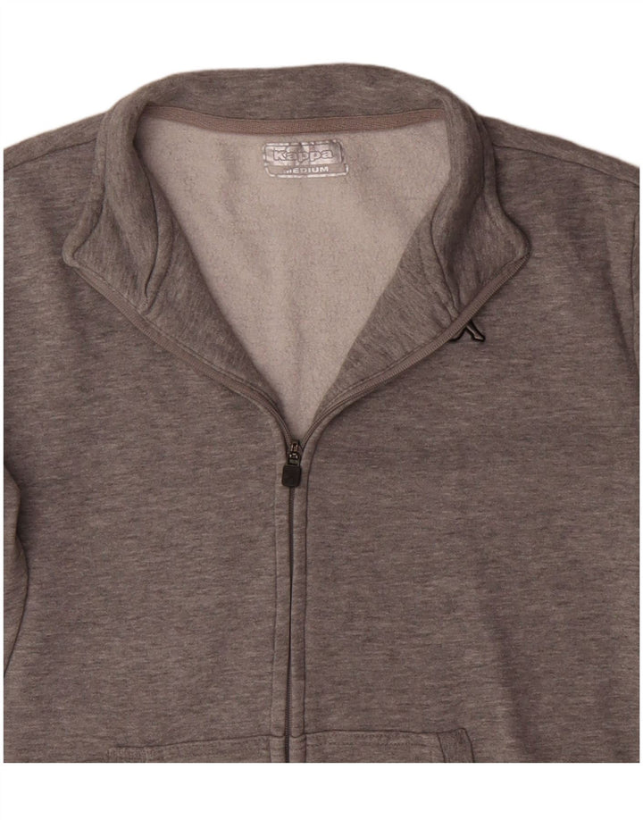 Kappa Mens Tracksuit Top Jacket Medium Grey Cotton