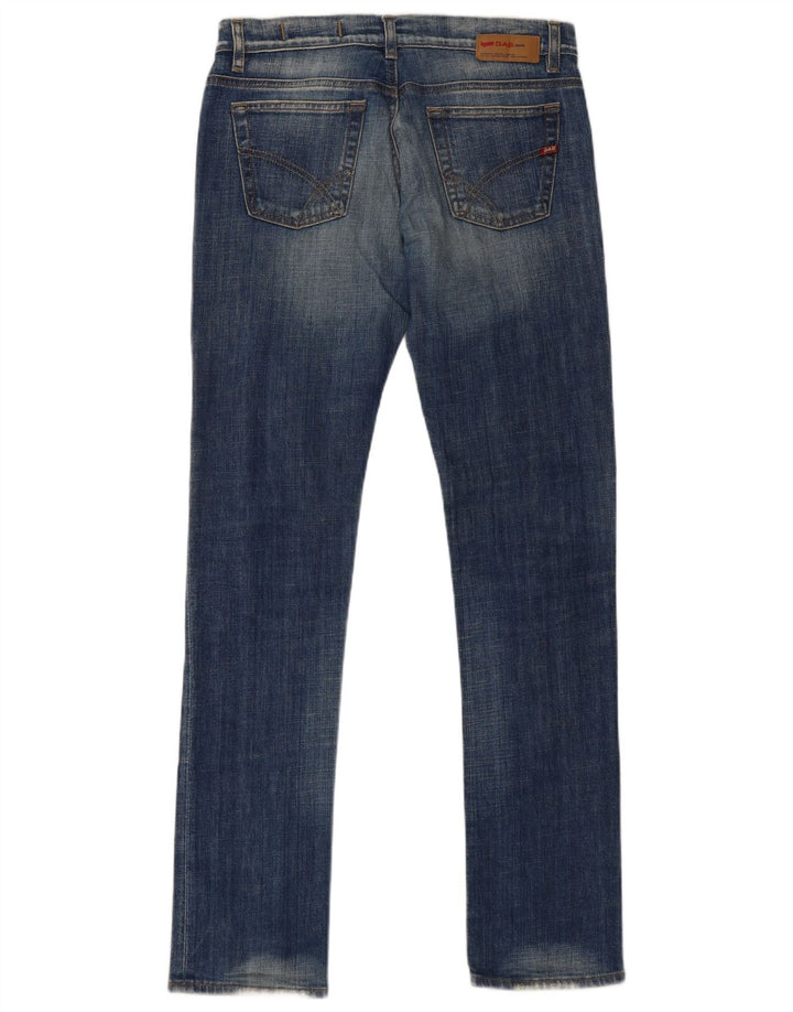 Gas Womens Slim Jeans W31 L34 Blue Cotton