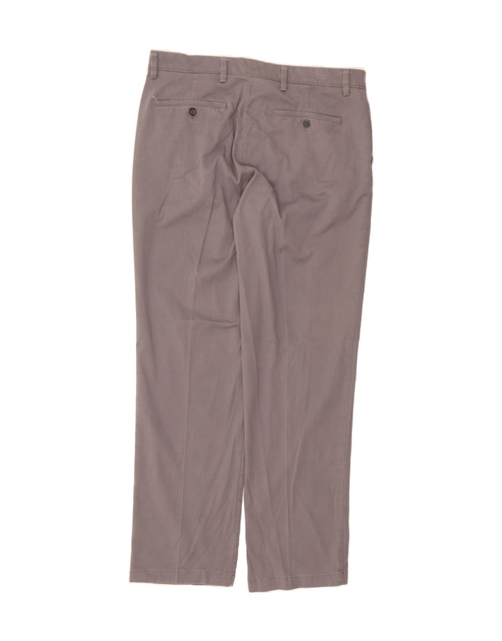 DOCKERS Mens Classic Fit Straight Chino Trousers W36 L34  Grey Polyester Vintage Dockers and Second-Hand Dockers from Messina Hembry 