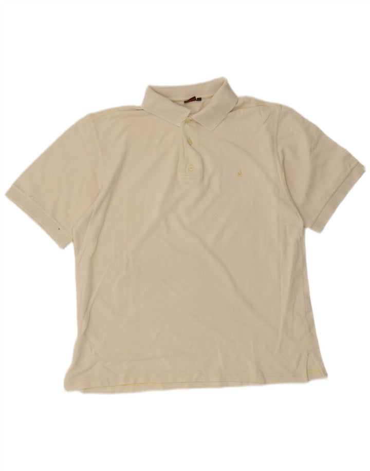 Invicta Mens Polo Shirt Small Off White Cotton