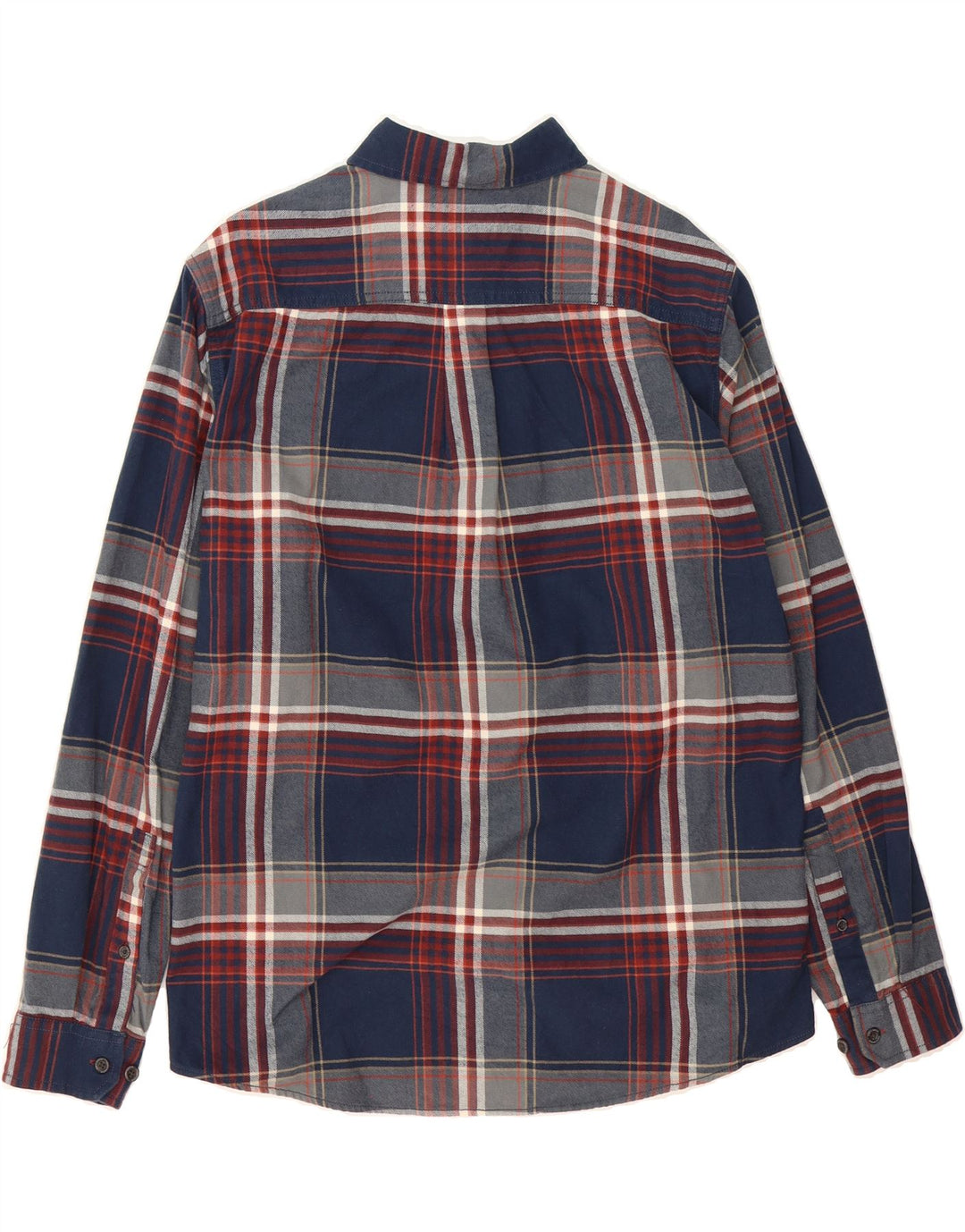EDDIE BAUER Mens Classic Fit Flannel Shirt Large Blue Check Cotton Vintage Eddie Bauer and Second-Hand Eddie Bauer from Messina Hembry 
