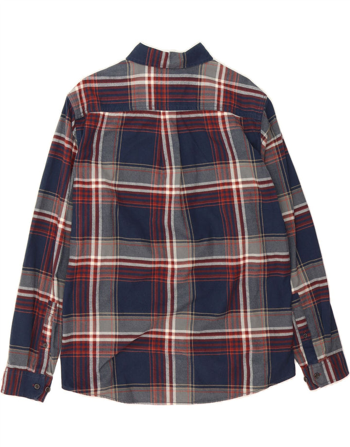 EDDIE BAUER Mens Classic Fit Flannel Shirt Large Blue Check Cotton Vintage Eddie Bauer and Second-Hand Eddie Bauer from Messina Hembry 