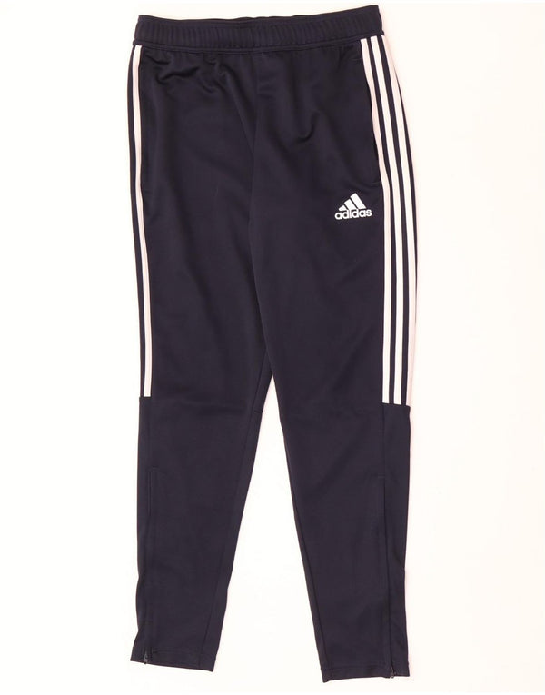 Adidas Mens Aeroready Tracksuit Trousers Medium Navy Blue Polyester