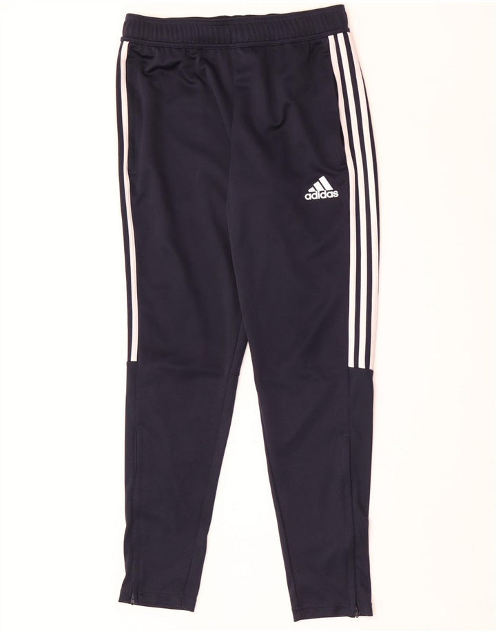 Adidas Mens Aeroready Tracksuit Trousers Medium Navy Blue Polyester