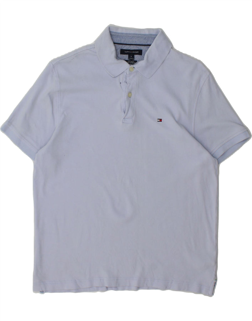 TOMMY HILFIGER Mens Custom Fit Polo Shirt Medium Blue Cotton Vintage Tommy Hilfiger and Second-Hand Tommy Hilfiger from Messina Hembry 