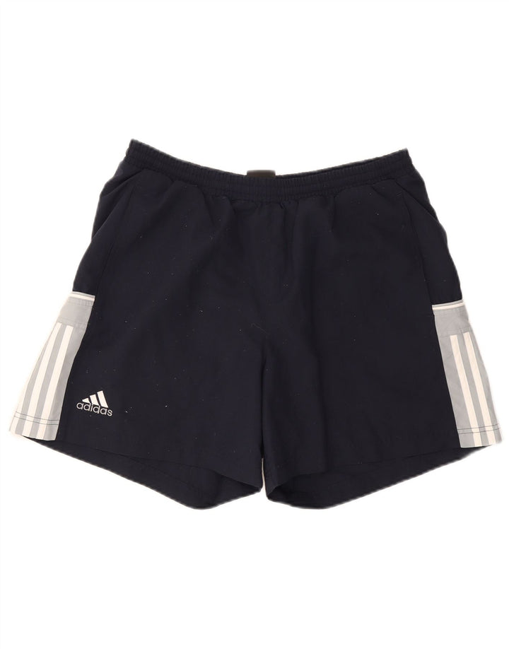 Adidas Mens Sport Shorts Medium Navy Blue Colourblock Polyester
