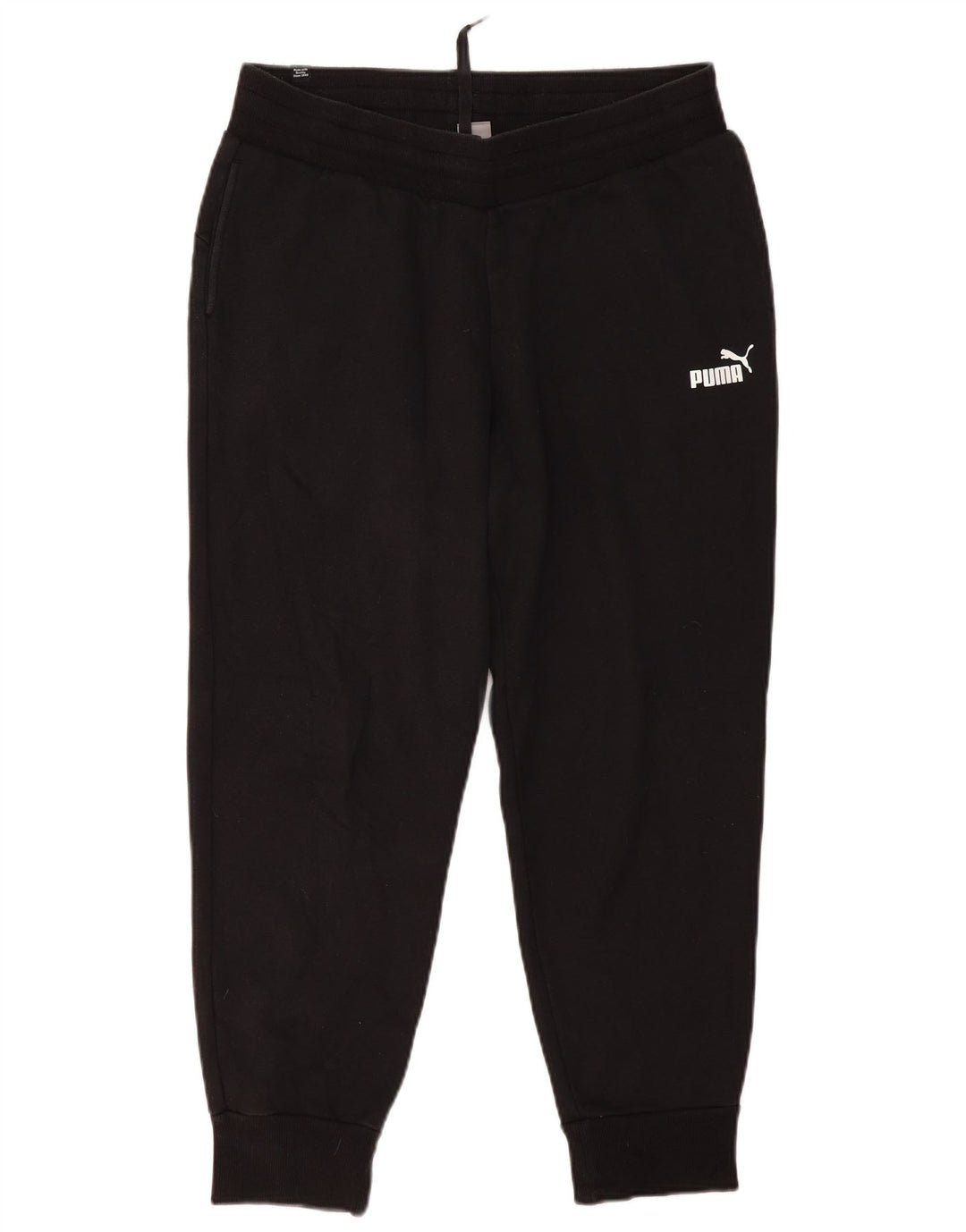 PUMA Mens Tracksuit Trousers Joggers Large  Black Cotton