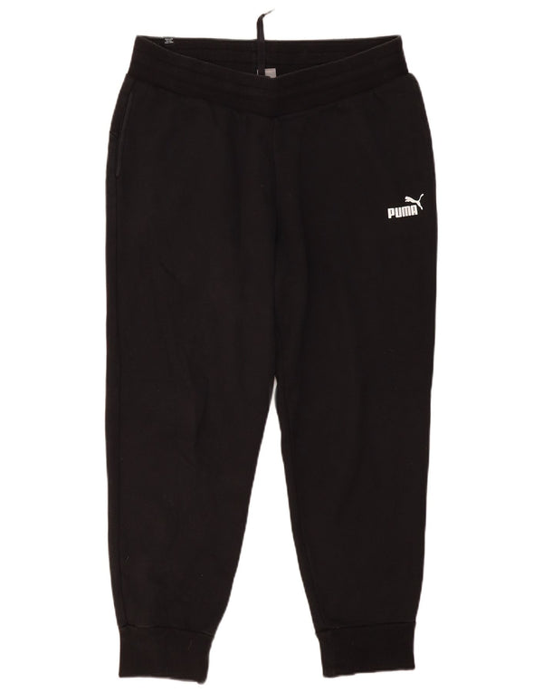 PUMA Mens Tracksuit Trousers Joggers Large  Black Cotton