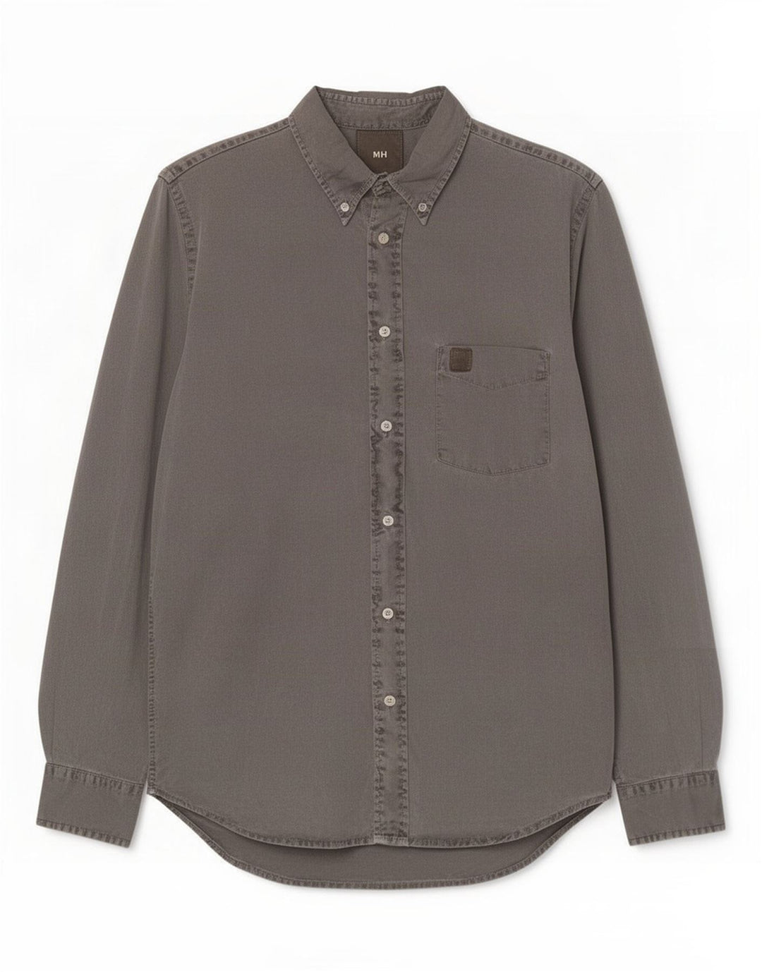 Murphy & Nye Mens Denim Shirt Large Grey Cotton