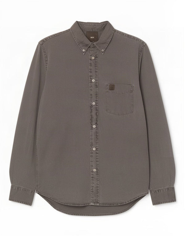 Murphy & Nye Mens Denim Shirt Large Grey Cotton