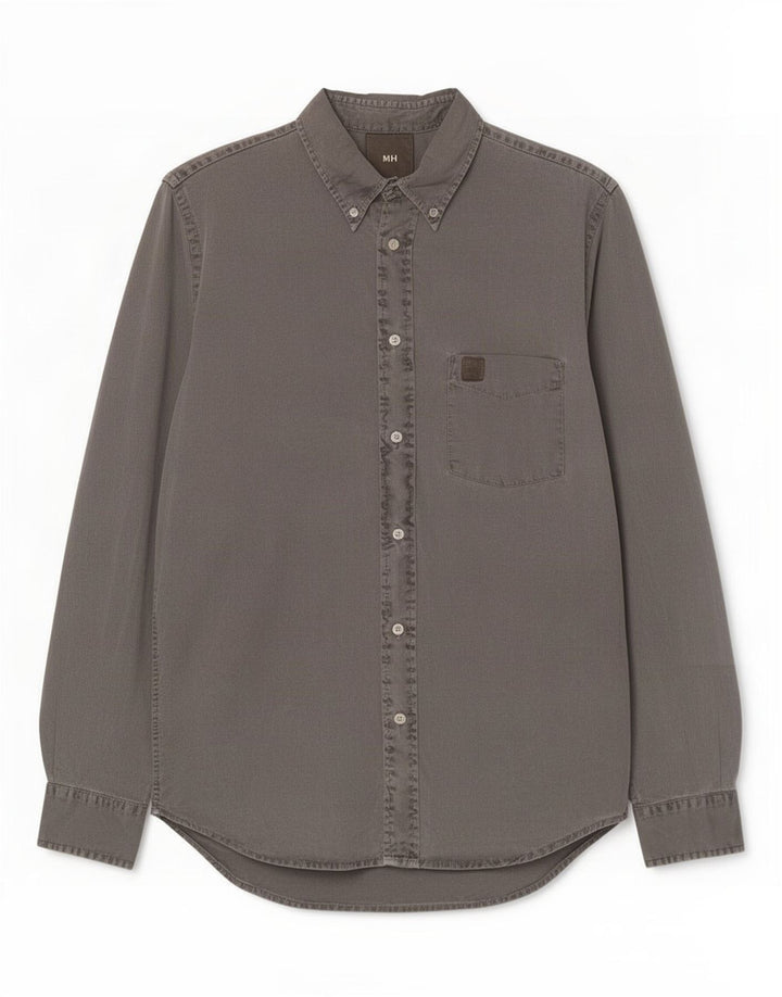Murphy & Nye Mens Denim Shirt Large Grey Cotton