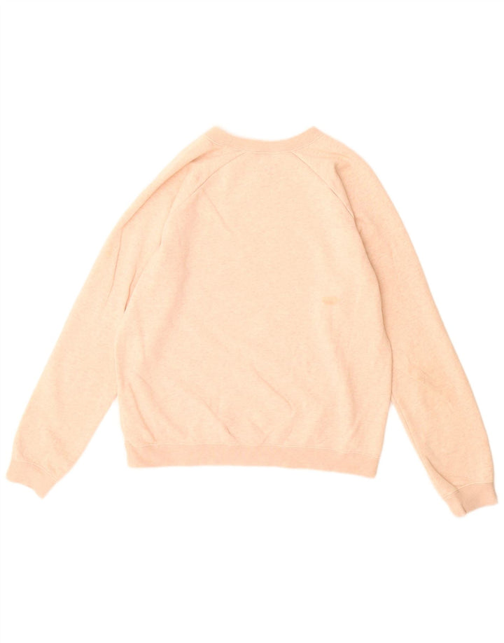 Nike Mens Graphic Sweatshirt Jumper Small Pink Flecked Cotton