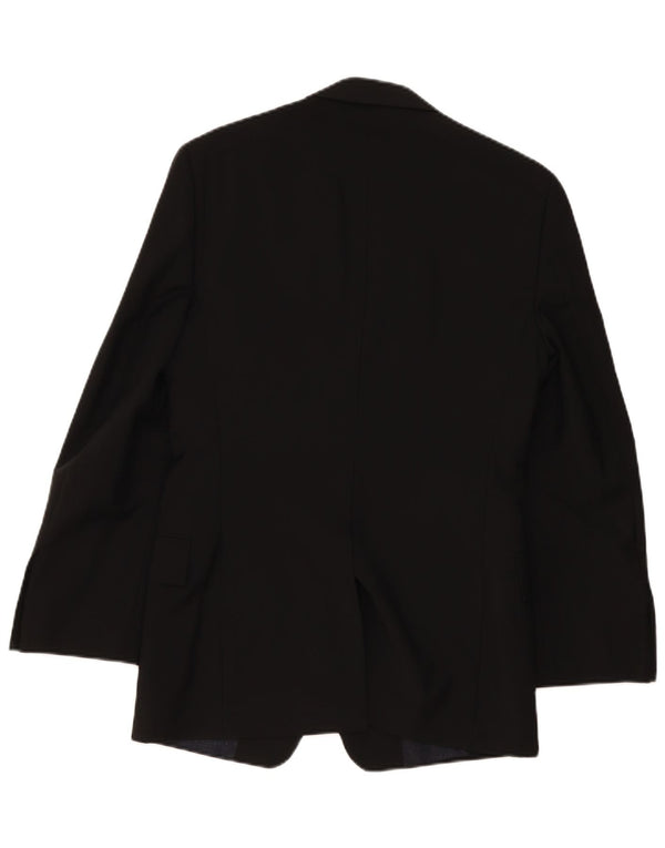 Paul Smith Mens 2 Button Blazer Jacket UK 36 Small Black Wool