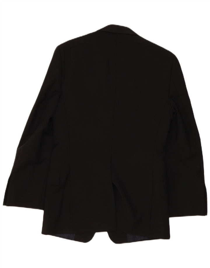 Paul Smith Mens 2 Button Blazer Jacket UK 36 Small Black Wool