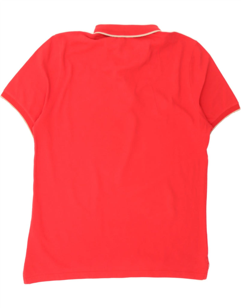 MASSIMO DUTTI Mens Casual Fit Polo Shirt 2XL Red Cotton Vintage Massimo Dutti and Second-Hand Massimo Dutti from Messina Hembry 