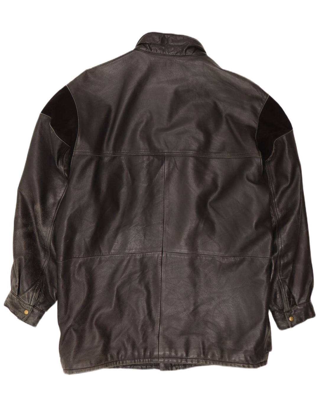 Vintage Mens Leather Jacket UK 40 Large Black