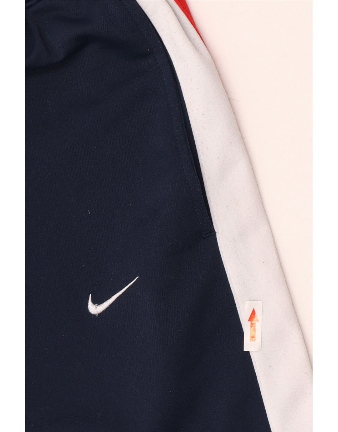 Nike Boys Tracksuit Trousers 12-13 Years Large Navy Blue Colourblock