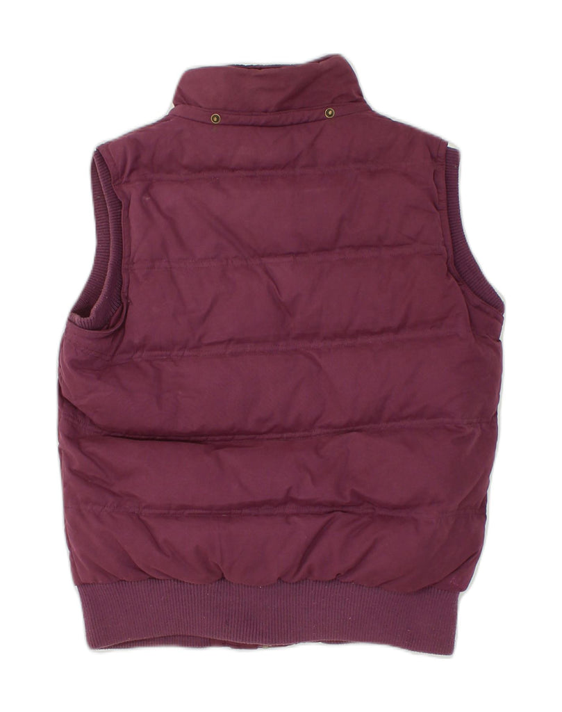 FAT FACE Womens Sherpa Padded Gilet UK 12 Medium  Burgundy Cotton | Vintage Fat Face | Thrift | Second-Hand Fat Face | Used Clothing | Messina Hembry 