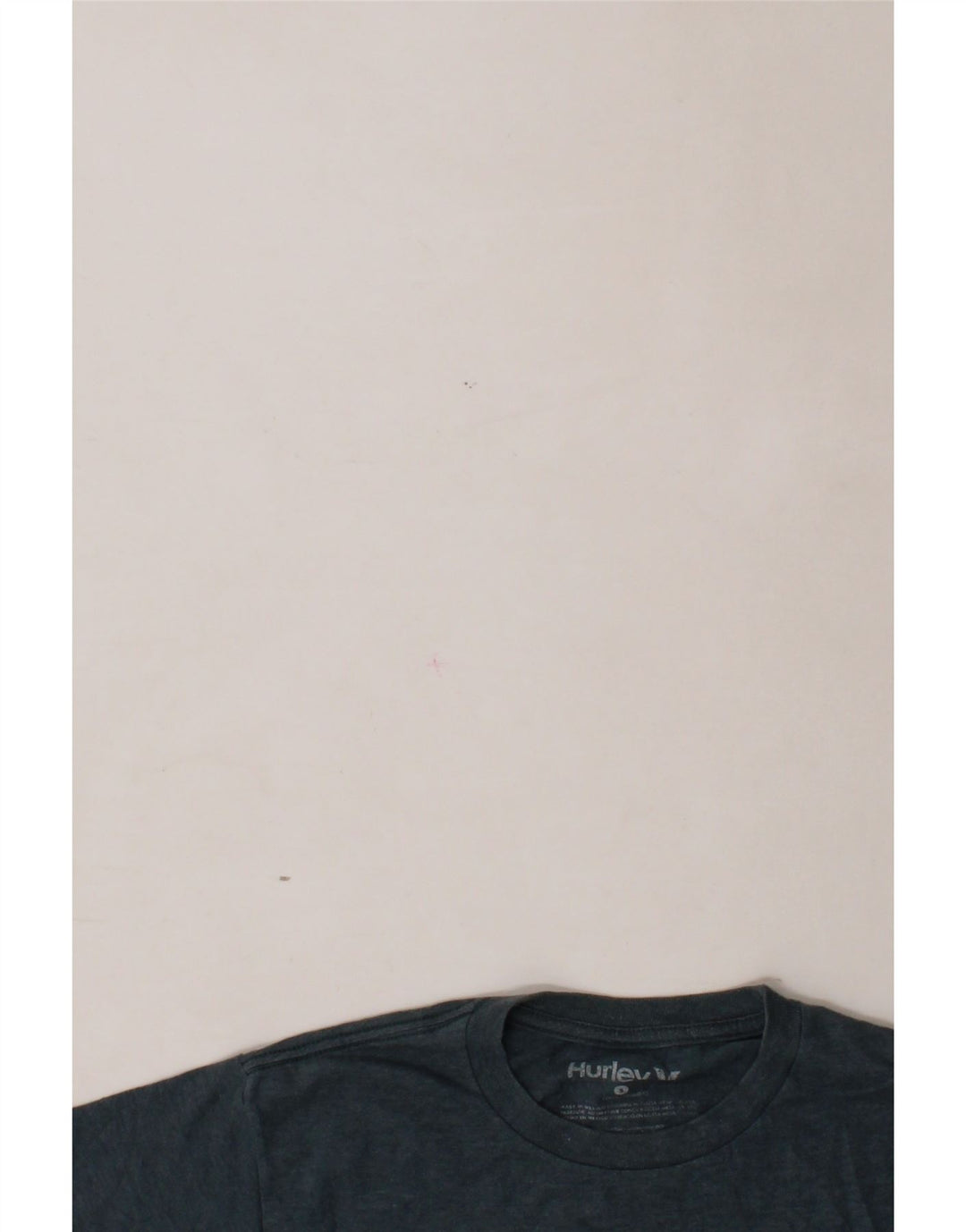 HURLEY Mens Graphic T-Shirt Top Small Blue Flecked Cotton Vintage Hurley and Second-Hand Hurley from Messina Hembry 