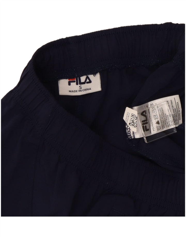 Fila Mens Tracksuit Trousers Joggers Small Navy Blue Polyester